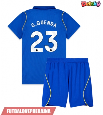 Lacne Dětský Futbalové dres Chelsea Geovany Quenda #23 2026-27 Krátky Rukáv - Domáci (+ trenírky)
